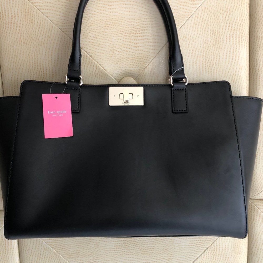 NWT Kate Spade Kelsey Orchard Valley Black Tote